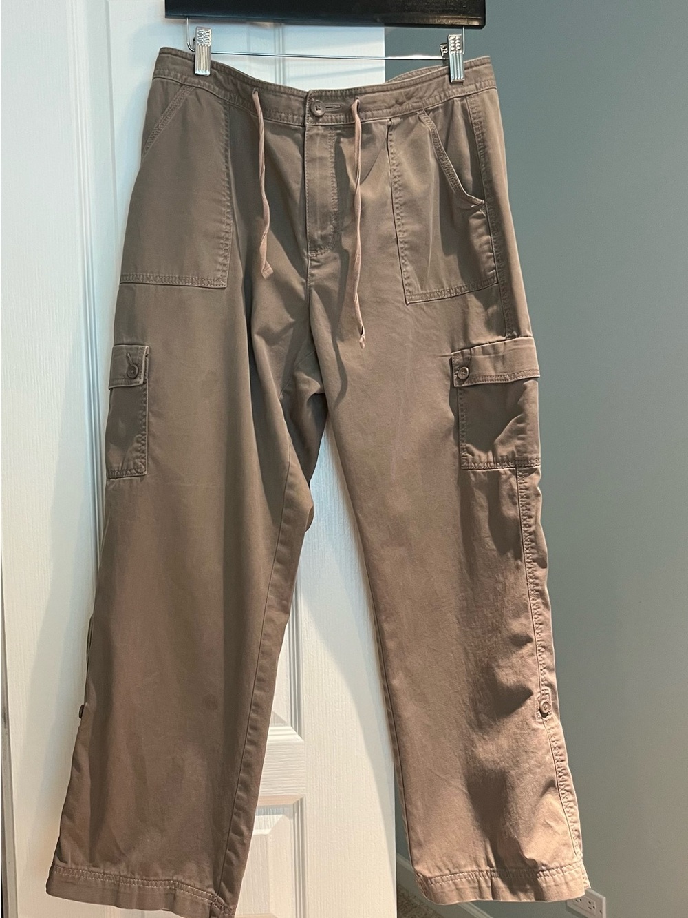 L.L. Bean Cargo Trousers in Taupe Brown